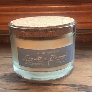 New 3-wick Aromascape Seasalt+Pineapple Candle.